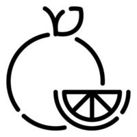 Grapefruit icon illustration for web, app, infographic, etc vector