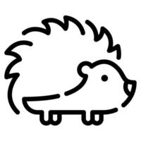 Hedgehog Icon Illustration for web, app, infographic, etc vector