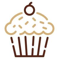 Muffin icon illustration for web, app, infographic, etc vector