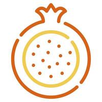 Pomegranate icon illustration for web, app, infographic, etc vector