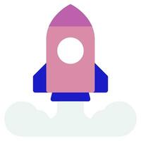 Rocket icon illustration for web, app, infographic, etc vector