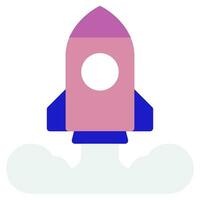 Rocket icon illustration for web, app, infographic, etc vector