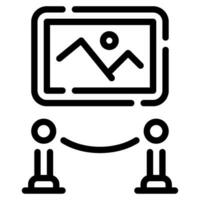 galería icono ilustración para web, aplicación, infografía, etc vector