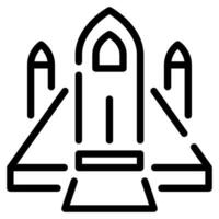 Spaceship icon illustration for web, app, infographic, etc vector