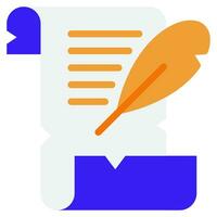 Manuscript Icon Illustration for web, app, infographic, etc vector