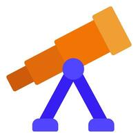 Telescope Icon Illustration for web, app, infographic, etc vector