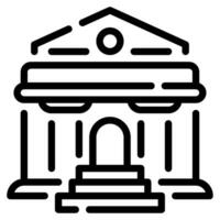 Museum Building Icon Illustration for web, app, infographic, etc vector