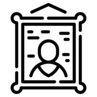 Portrait Icon Illustration for web, app, infographic, etc vector