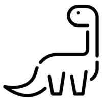 dinosaurio icono ilustración para web, aplicación, infografía, etc vector