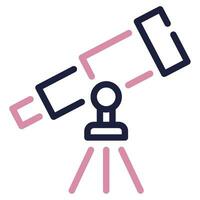 Telescope icon illustration for web, app, infographic, etc vector