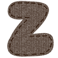 Fabric Alphabet Letter Z png