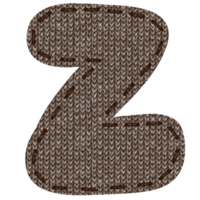 en tissu alphabet lettre z png