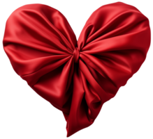 AI generated Cloth Hearts of different shapes, Valentine's day on a transparent background png