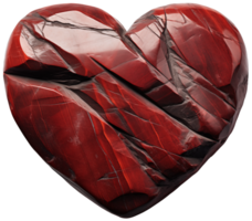 ai generado rock corazones de diferente formas, San Valentín día en un transparente antecedentes png