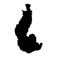 toliara provincia mapa, administrativo división de Madagascar. vector ilustración.