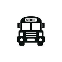 School bus icon isolated on white background vector