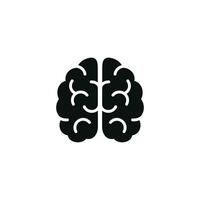 Brain icon isolated on white background vector