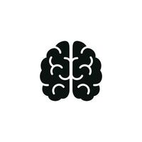 cerebro icono aislado en blanco antecedentes vector