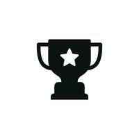 Trophy icon isolated on white background vector