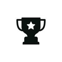 Trophy icon isolated on white background vector