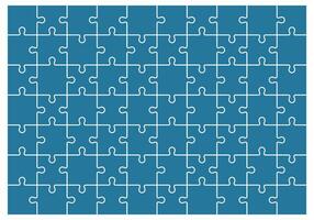 Jigsaws puzzles simple pattern, Classic puzzles game element or mosaic part connection. Vector illustration.