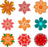 Cute Single Simple Flower vector