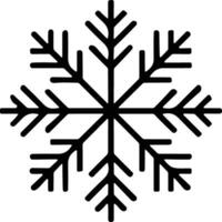 snowflakes thin line icon. simple snowflake, for report, presentation, diagram, web design. ice symbol vector