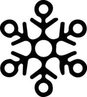 snowflakes thin line icon. simple snowflake, for report, presentation, diagram, web design. ice symbol vector