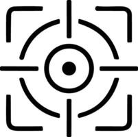 Target and destination. Target and aim, targeting and aiming. Crosshair, gun sight vector icon. Bullseye, black target or aim symbol. Military rifle scope, shooting mark