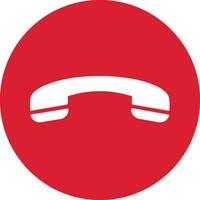 Phone call icon answer, decline call icon with red button , Contact us telephone sign. no buttons. Incoming call icon vector