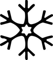 snowflakes thin line icon. simple snowflake, for report, presentation, diagram, web design. ice symbol vector