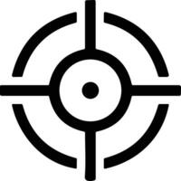 Target and destination. Target and aim, targeting and aiming. Crosshair, gun sight vector icon. Bullseye, black target or aim symbol. Military rifle scope, shooting mark