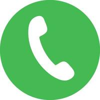 Phone call icon answer, accept call icon with green button , Contact us telephone sign. yes button. Incoming call icon vector