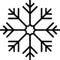 snowflakes thin line icon. simple snowflake, for report, presentation, diagram, web design. ice symbol vector