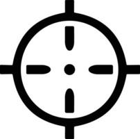 Target and destination. Target and aim, targeting and aiming. Crosshair, gun sight vector icon. Bullseye, black target or aim symbol. Military rifle scope, shooting mark