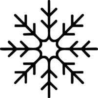 snowflakes thin line icon. simple snowflake, for report, presentation, diagram, web design. ice symbol vector