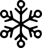 copos de nieve Delgado línea icono. sencillo copo de nieve, para informe, presentación, diagrama, web diseño. hielo símbolo vector