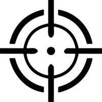 Target and destination. Target and aim, targeting and aiming. Crosshair, gun sight vector icon. Bullseye, black target or aim symbol. Military rifle scope, shooting mark