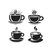 caliente café taza vector icono ilustración. gratis vector