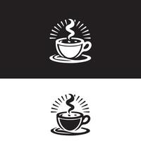 Hot coffee cup vector icon illustration. Free Vector