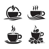 Hot coffee cup vector icon illustration. Free Vector