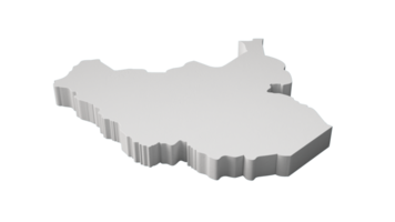 sudán mapa 3d geografía cartografía y topología mapa 3d ilustración png