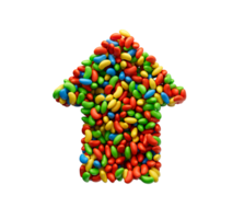 Regenbogen Geleebohne Herstellung oben Pfeil 3d Illustration png