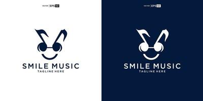 geek music logo element for Sound recording studio, vocal course, composer, singer karaoke music logo design vector