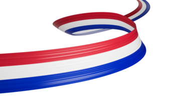 3d Flag Of Paraguay, 3d Wavy Shiny Paraguay Ribbon, 3d illustration png