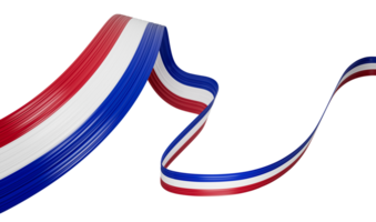 3d Flag Of Paraguay, 3d Wavy Shiny Paraguay Ribbon, 3d illustration png