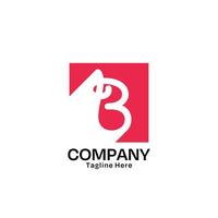 Letter B Logo Design with Minimalist Style for Company and Business vector