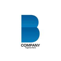 Letter B Logo Design with Minimalist Style for Company and Business vector