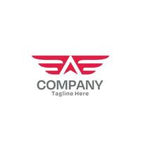 Letter A Logo with Minimal Style vector
