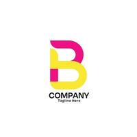 Letter B Logo Design with Minimalist Style for Company and Business vector